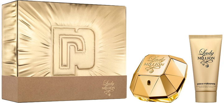Zestaw damski Paco Rabanne Lady Million Woda perfumowana 80 ml + Lotion do ciała 100 ml (3349668603671) - obraz 1
