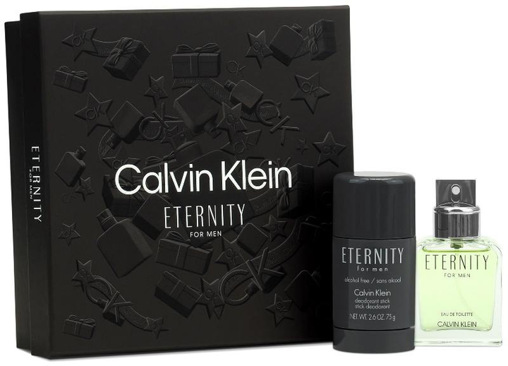 Набір чоловічий Calvin Klein Eternity Туалетна вода 50 мл + Кульковий дезодорант 75 мл (5709927552382) - зображення 1