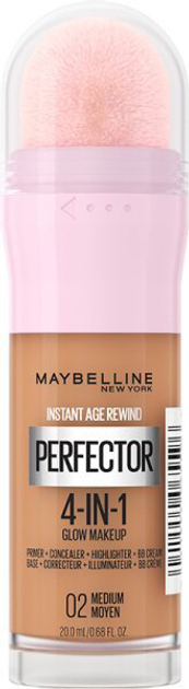 Тональна основа для обличчя Maybelline New York Instant Perfector 4-in-1 Glow Makeup 02 Medium Glow 20 мл (3600531638894) - зображення 1
