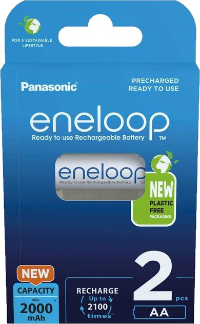 Акумулятор Panasonic Eneloop AA 2000 2BP mAh NI-MH (BK-3MCDE/2BE) - зображення 4