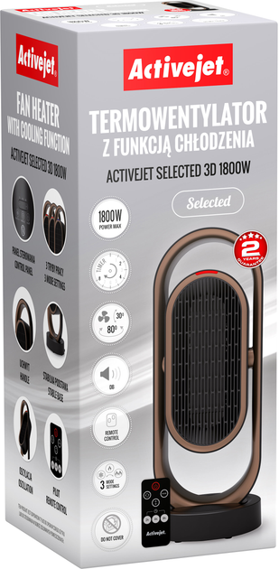 Тепловентилятор Activejet Selected 3D (AGDACJTER0001) - изображение 16
