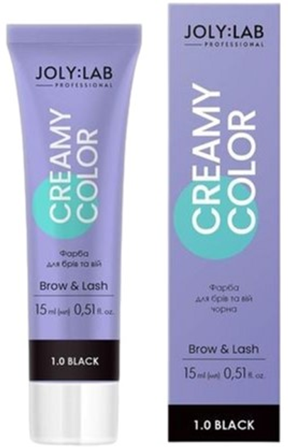 Краска для бровей и ресниц Joly:Lab Creamy Color 15 мл Черная ...