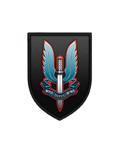 Шеврон патч " SAS «Who Dares Wins» («Побеждает дерзкий») " на липучке велкро - изображение 1