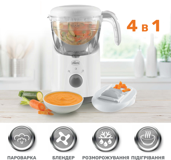 Пароварка-блендер Chicco 4 в 1 Easy meal (07656.00) - зображення 2