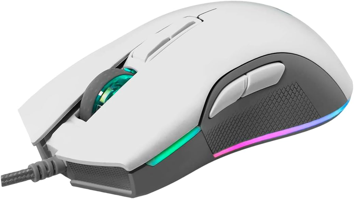 Игровая мышь Newskill Eos Ivory Бело-серая Over Stоск g1 - изображение 3