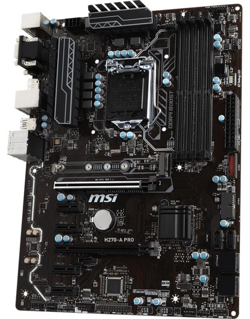 Материнская плата MSI H270-A PRO (s1151, Intel H270, ATX) б/у – фото ...