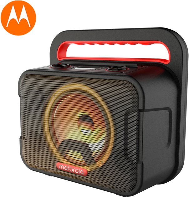 Караоке акустична система Motorola SONIC MAXX 810 FM Radio TWS Bluetooth Black (5012786042698) - зображення 1