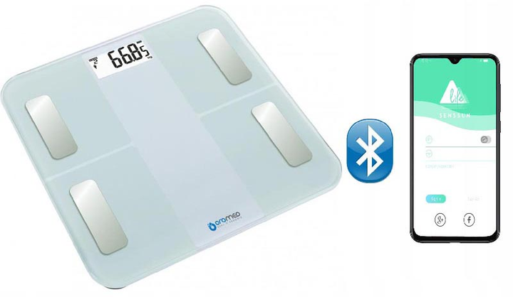 Ваги діагностичні Oromed ORO-SCALE BLUETOOTH WHITE - зображення 2