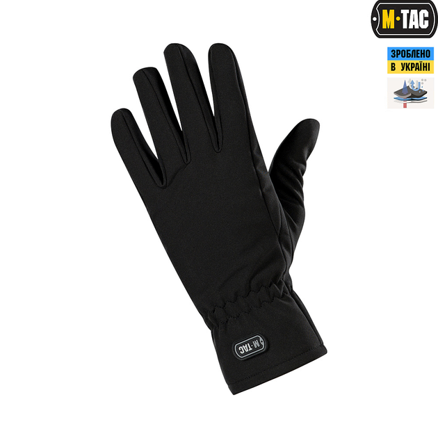 M-Tac рукавички демісезонні Soft Shell Black XL - зображення 2
