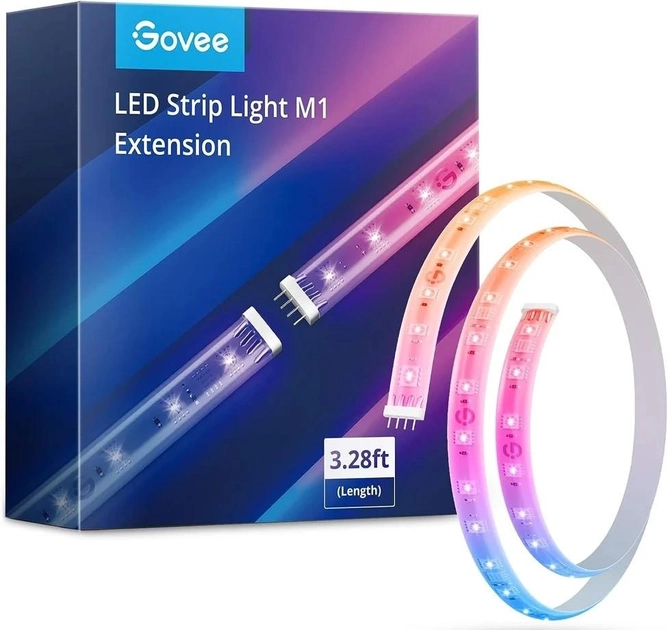 Стрічка Govee RGBICW  LED Strip Lights M1 подовжувач 1 м (6974316995012)  - зображення 1
