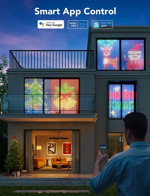 Завіса Govee LED WiFi Bluetooth Curtain Lights (6974316994459) - зображення 6