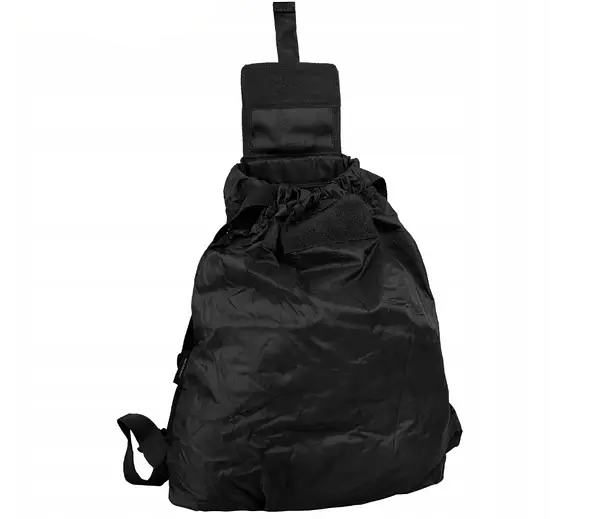 Рюкзак-мішок складний тактичний Mil-Tec Водостійкий 10Л Чорний ROLL-UP RUCKSACK SCHWARZ (14049002-10) - зображення 4