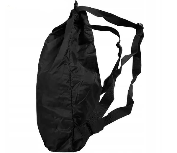 Рюкзак-мішок складний тактичний Mil-Tec Водостійкий 10Л Чорний ROLL-UP RUCKSACK SCHWARZ (14049002-10) - зображення 5