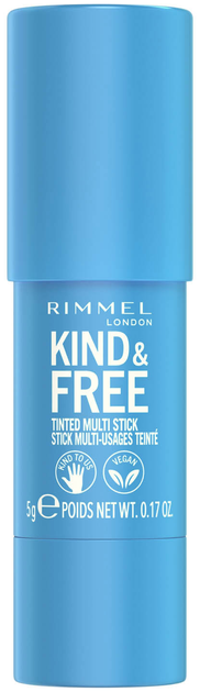 Róż do twarzy Rimmel London Kind and Free Tinted Multi Stick 001 Caramel Dusk 5 g (3616303995942) - obraz 1