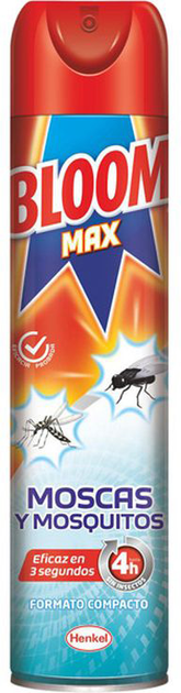 Spray owadobójczy Bloom Max Triple Effect do zwalczania owadów latających 400 ml (8436032710594) - obraz 1
