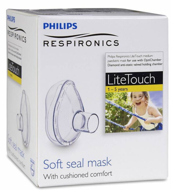 Інгаляційна маска Philips Respironics LiteTouch Diamond для дітей (8470001635679) - зображення 1