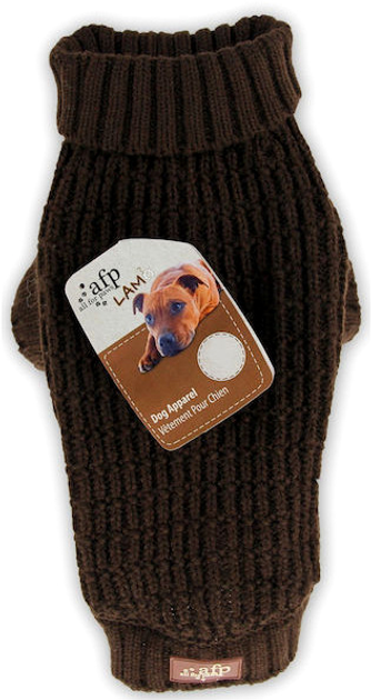 Светр All For Paws Knitted Dog Sweater Fishermans XS 20.3 см Brown (0847922052881) - зображення 1