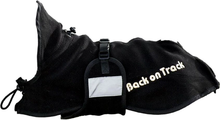 Флісове пальто Back on Track Coat with fleece XL 49 см Black (7340041110980) - зображення 1
