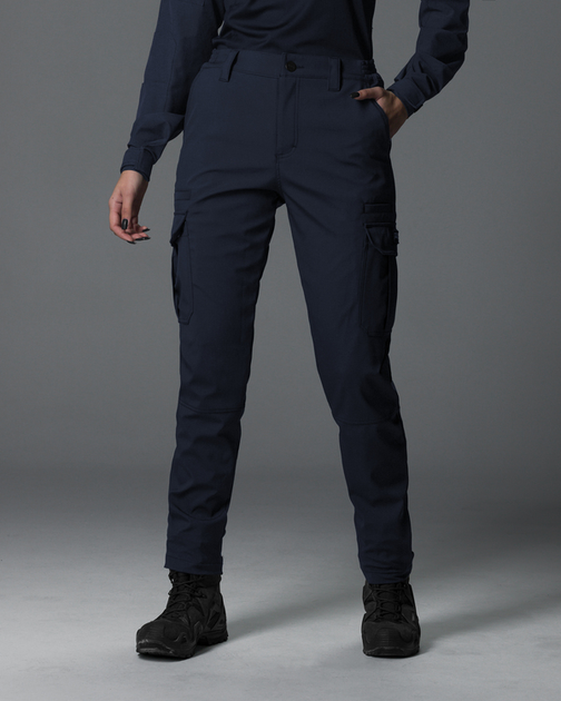Жіночі брюки карго тактичні BEZET Basic синій - S - зображення 1