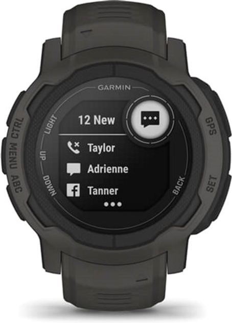 Zegarek sportowy Garmin Instinct 2 Graphite (010-02626-00) - obraz 6