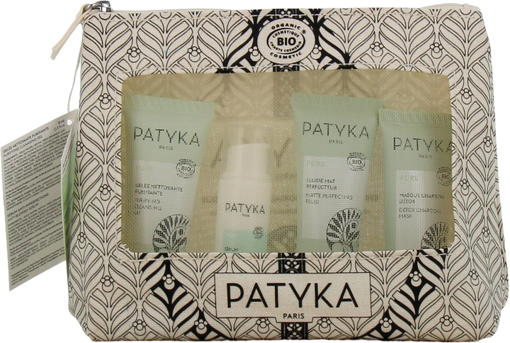 Zestaw do pielęgnacji twarzy Patyka My Perfect Skin Ritual Żel oczyszczający 15 ml + Serum przeciw niedoskonałościom 10 ml + Oczyszczający płyn matujący 15 ml + Detoksykująca maska węglowa 15 ml (3700591968723) - obraz 2