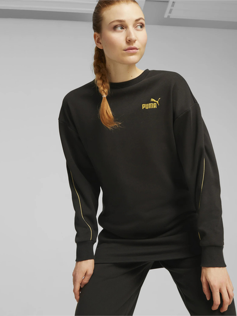 Акція на Сукня коротка зимова тепла жіноча Puma Ess+ Minimal Gold Crew Dress 68002301 XS Чорна від Rozetka