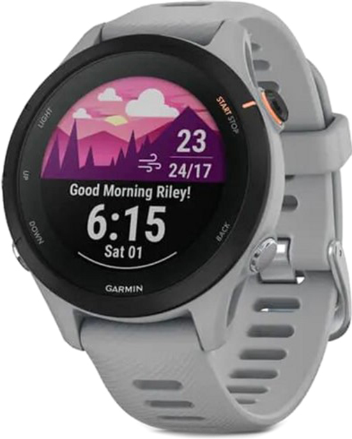 Smartwatch Garmin Forerunner 255S Basic Powder Grey (010-02641-12) - obraz 1