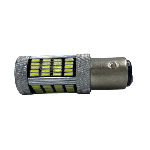 Светодиодная лампа с цоколем BA15s P21/5W R5 12V-24V 92 SMD белый 2шт - Фото 4 Светодиодная лампа с цоколем BA15s P21/5W R5 12V-24V 92 SMD белый 2шт - изображение 4