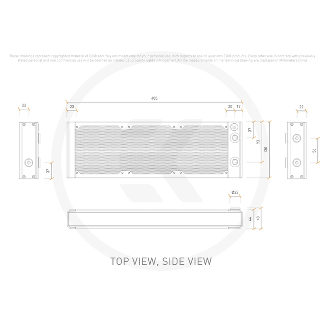 Радиатор EKWB EK-Quantum Surface P360M - White - изображение 6