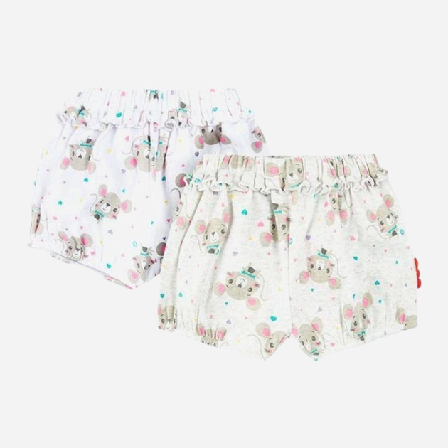 Набір дитячих шортів 2 шт для дівчинки Cool Club LNG2403705-00 74 см Різнокольоровий (5903977333797) - зображення 1