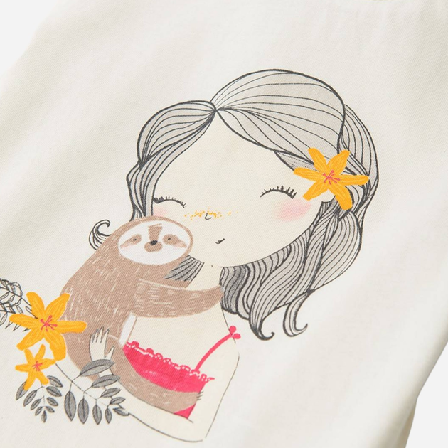 Koszulka dziecięca dla dziewczynki Cool Club CCG2412610 104 cm Ecru (5903977309013) - obraz 2
