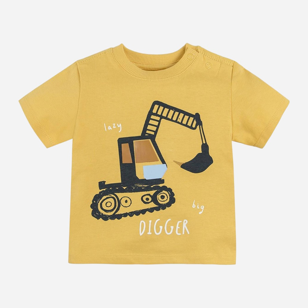Koszulka dziecięca Cool Club CCB2400207 62 cm Żółta (5903977149398) - obraz 1