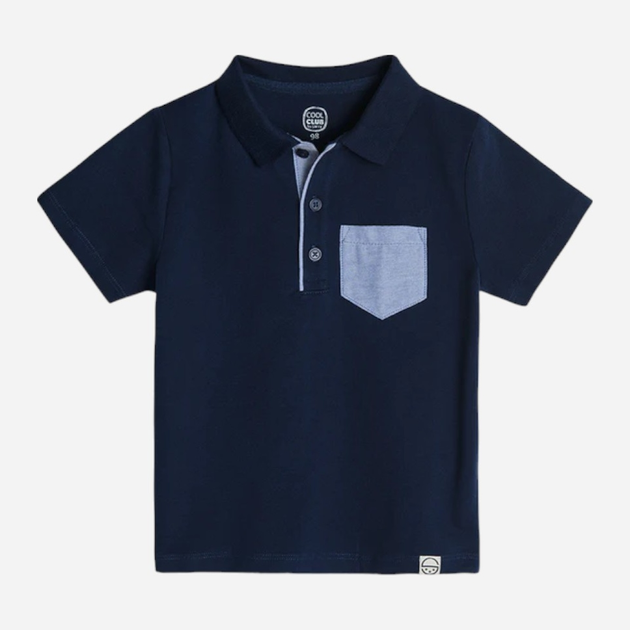 Дитяча футболка-поло для хлопчика Cool Club CCB2410968 110 см Синя (5903977202062) - зображення 1