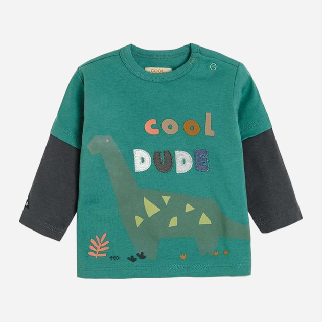 Дитяча футболка з довгими рукавами для хлопчика Cool Club CCB2300978 104 см Зелена (5903977008268) - зображення 1