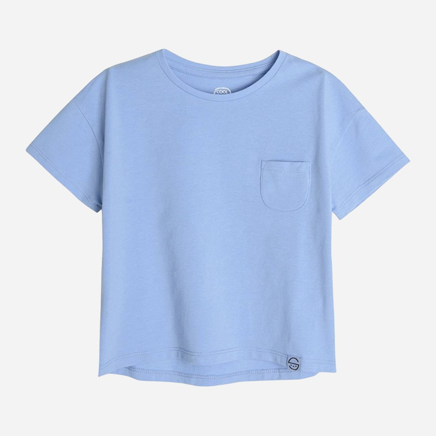 Дитяча футболка для дівчинки Cool Club CCG2420834 134 см Блакитна (5903977180193) - зображення 1