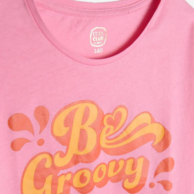 Підліткова футболка для дівчинки Cool Club CCG2422831 140 см Світло-рожева (5903977293046) - зображення 2