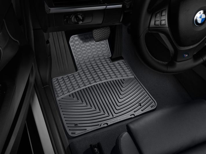 Акція на Комплект автокилимків передніх WeatherTech Всесезонні BMW X6 (2007-2013) 2 шт Чорний (W74) від Rozetka