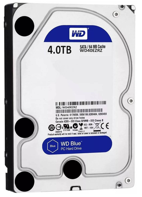 Жорсткий диск Western Digital Blue 4TB 5400rpm 64MB WD40EZRZ 3.5 ...