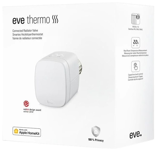 Розумний радіаторний термостат Eve Thermo білий (10EBP1701) - зображення 3
