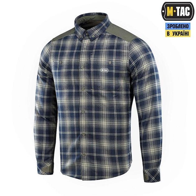 M-Tac рубашка Redneck Shirt Olive/Navy Blue S/L - изображение 1