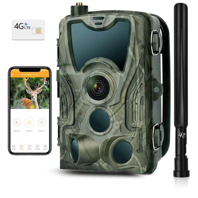 Фотоловушка Suntek Huntcam HC-801 PRO 4G-камера с поддержкой облачного сервиса видео 4K онлайн режим обзор 120° 36MP IP65 - изображение 7