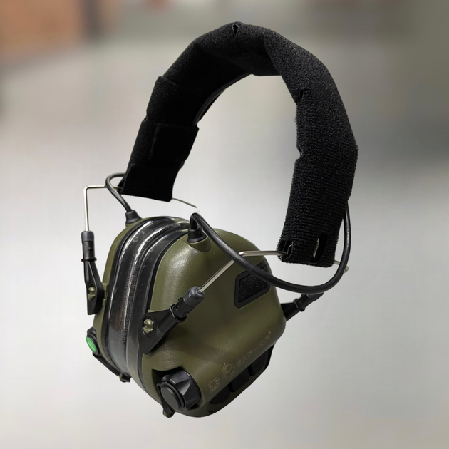 Навушники тактичні Earmor M31, активні, NRR 22, колір – Койот, активні навушники військові - зображення 1