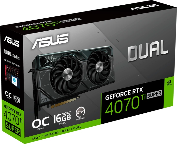 Karta graficzna ASUS PCI-Ex GeForce RTX 4070 Ti SUPER Dual OC Edition 16GB GDDR6X (256bit) (2655/21000) (HDMI, 3 x DisplayPort) (DUAL-RTX4070TIS-O16G) - obraz 11