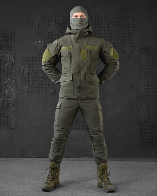 Тактичний костюм softshell olive 0 L - зображення 1