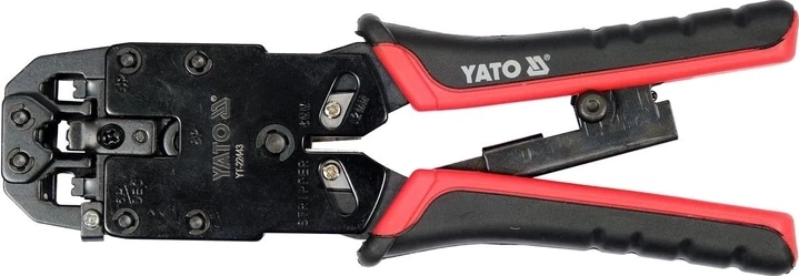 Szczypce do zaciskania i ściągania izolacji YATO RJ45 RJ10 RJ11 205 mm (YT-22443) - obraz 2