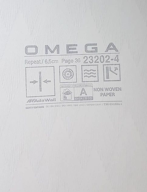 Шпалери вінілові на флізеліні AdaWall Omega1.06х10 геометрія 3д фігури структурні сірі зі сріблом 23202-4 - зображення 3