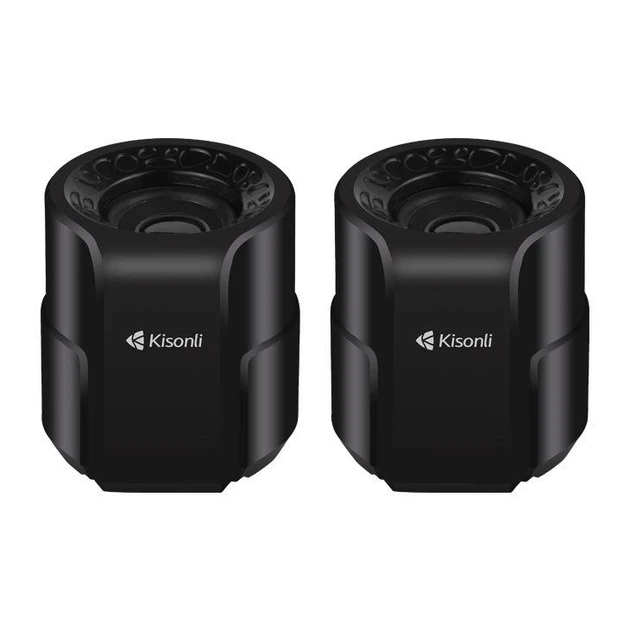 Компьютерная акустика колонки для пк и ноутбука Kisonli A-909 | 3Wx2, BASS, AUX| Черный - изображение 3