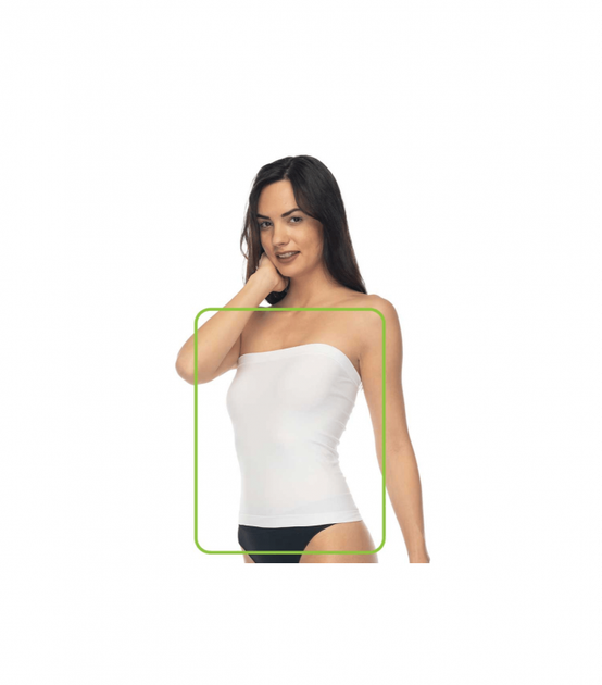 Бесшовная майка без бретелей - Formeasy - 6900-2 - L/XL - Белый - Фото 1 Бесшовная майка без бретелей - Formeasy - 6900-2 - L/XL - Белый - изображение 1