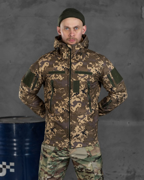 Весняна тактична куртка kord піксель S - зображення 1
