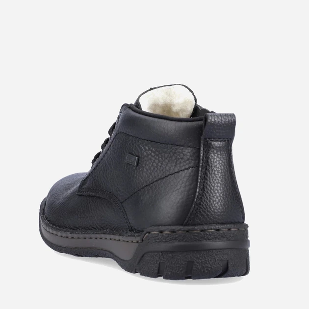 Zimowe trzewiki męskie skórzane Rieker RIEB0347-00 45 Czarne (4060596831057) - obraz 5